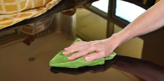 Use Microfiber Cloth to Polish clean